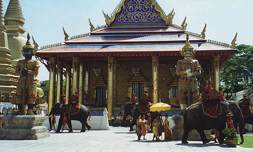 WAR ELEPHANTS AT TEMPLE