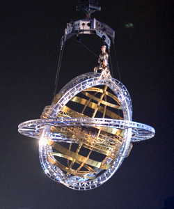 ARMILLARY SPHERE ON 3D FLY-LINES